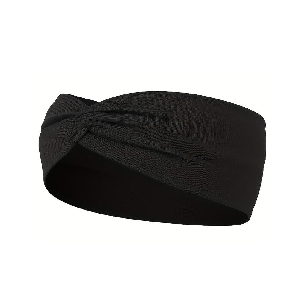 Женская эластичная повязка на голову для занятий йогой Cross-Border Sports — впитывающий пот и широкополый аксессуар для волос.