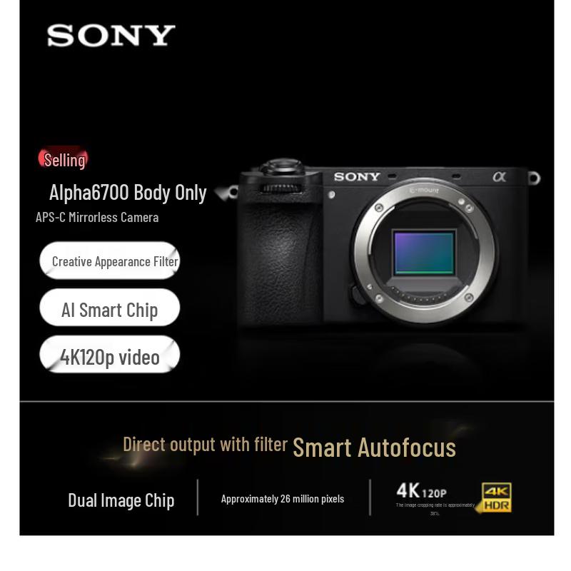 Sony Беззеркальная камера APS-C Alpha 6700 (Китайская версия)