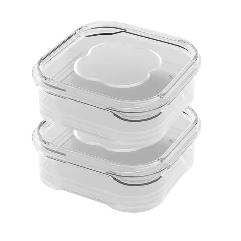 1/10 шт. Маленькие контейнеры для хранения продуктов Холодильник Замороженное мясо Овощи Контейнер для сохранения свежести Прозрачный кухонный герметичный контейнер для хранения