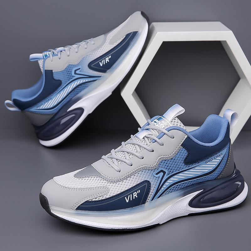 Мужская обувь 2025 новая летняя сетчатая молодежная дышащая модная легкая трендовая повседневная обувь 2025