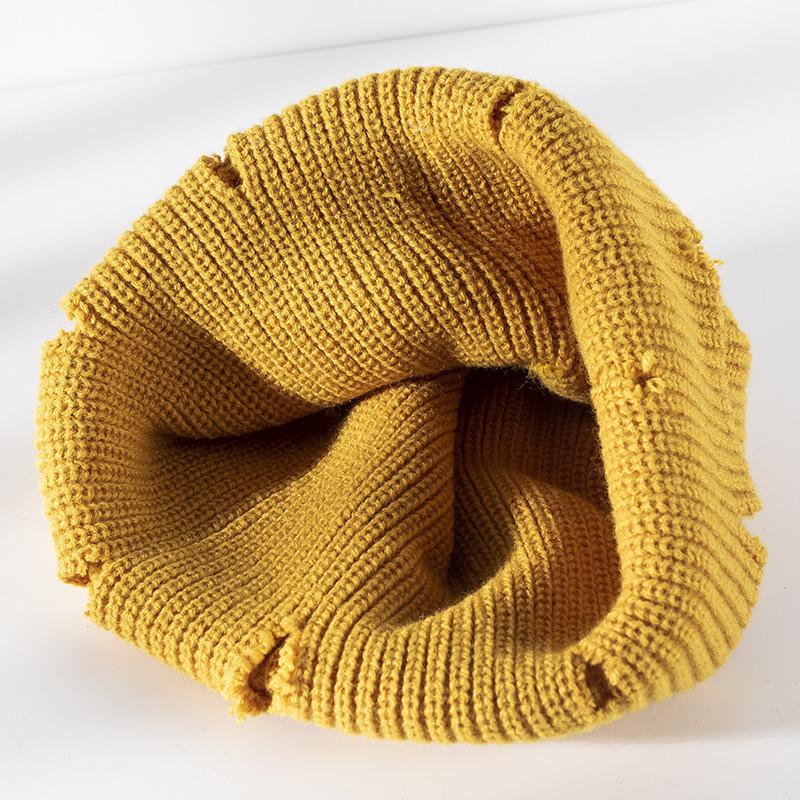 Мужская вязаная шапка Зимняя мода Женская вязаная перфорированная шапка