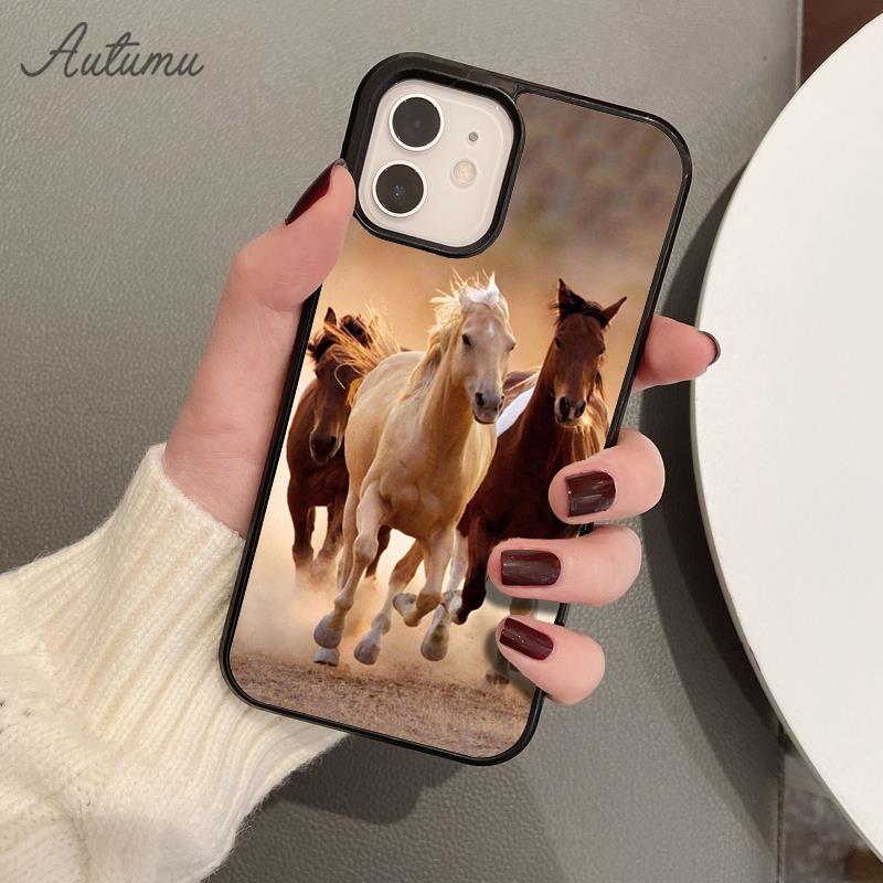 Horse Pony Pattern 2020 Phone Case for iPhone 11 12 13 14 Pro Max Mini XR XS SE 2020 7 8 Plus Samsung Galaxy S21 S22 Shell