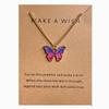 Bohemian Alloy Butterfly Pendant Necklace Pendant Set Collarbone Chain Necklace Card Set