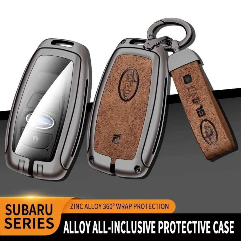 Автомобильный чехол-сумка для ключей из цинкового сплава для Subaru Brz Wrx Xv Ascent Forester Outback Impreza Legacy Металлическая оболочка для ключа автомобиля Автоаксессуары