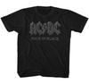 AC/DC Back And Black Детская футболка 2T-YXL Унисекс футболка