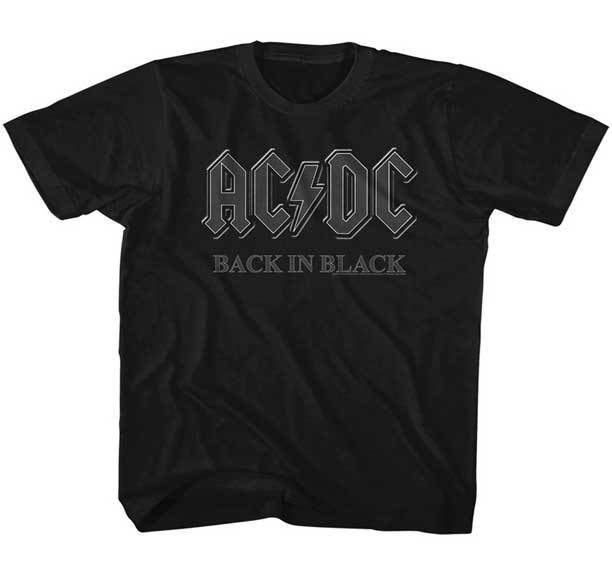 AC/DC Back And Black Детская футболка 2T-YXL Унисекс футболка