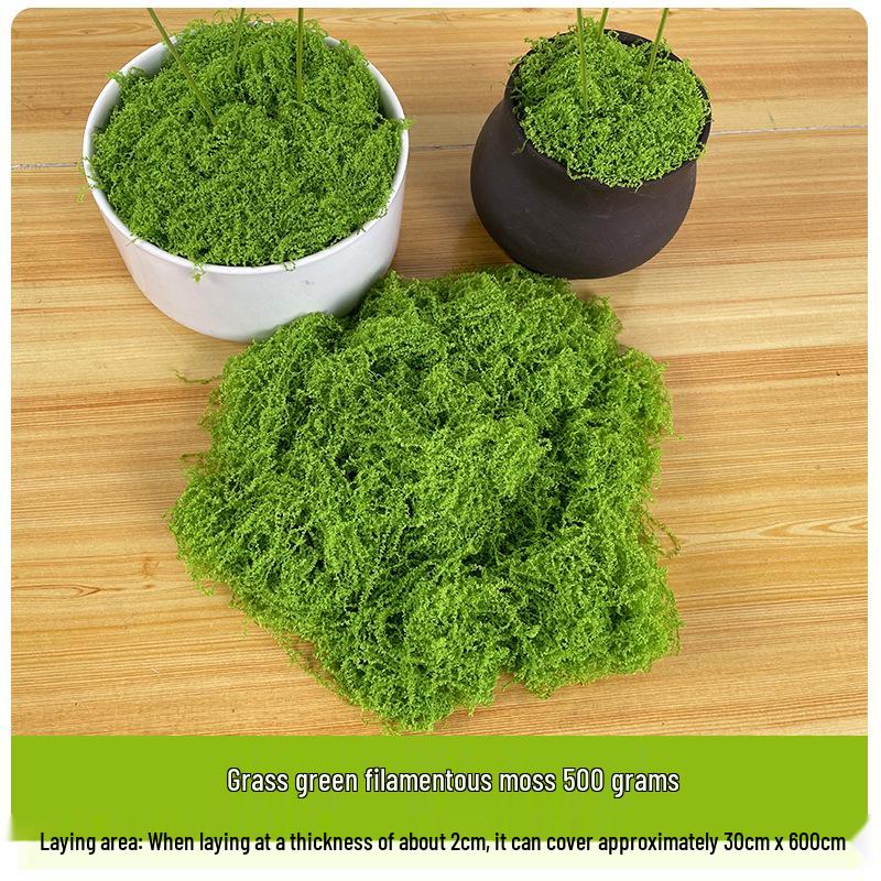 Искусственный мох, шелковистая трава, газон для ландшафтного дизайна и декора