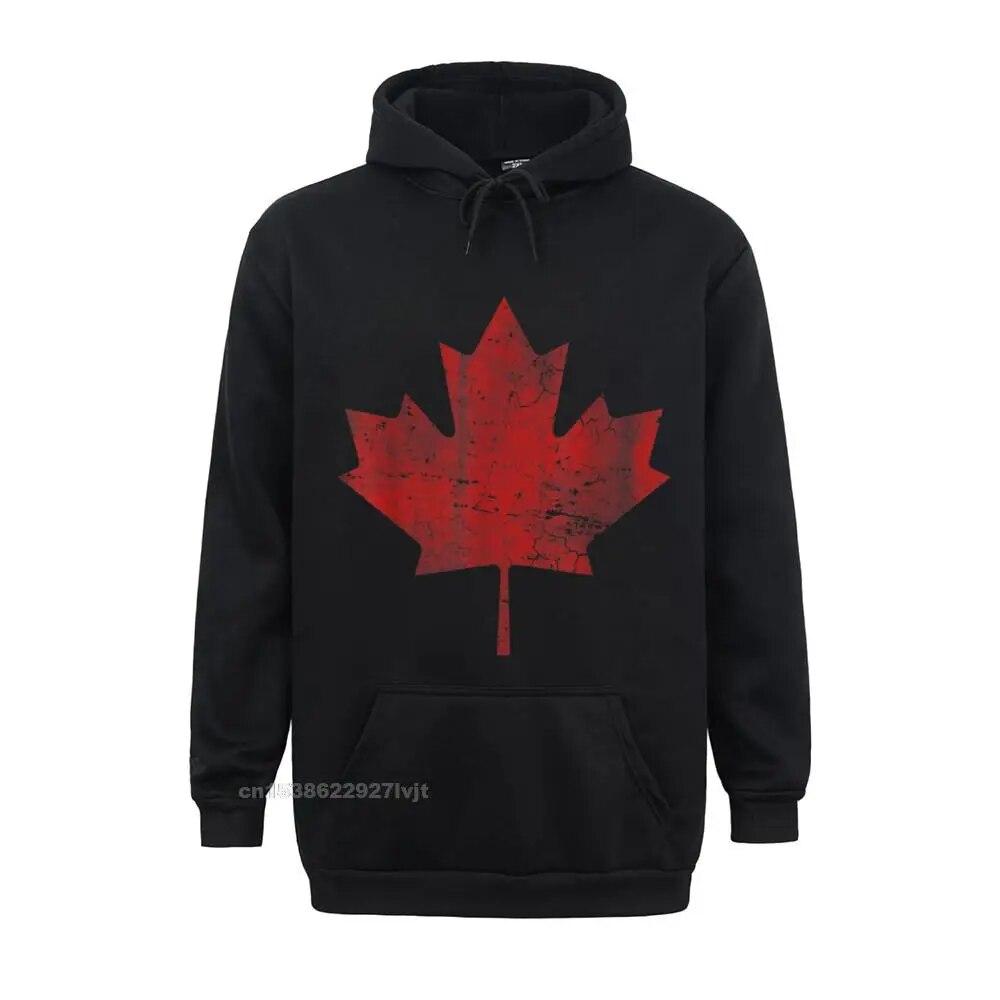 Кленовый лист Флаг Канады Толстовка Хип-Хоп Унисекс Толстовка Повседневные Топы Толстовка Хлопок Удобные Толстовки Харадзюку Унисекс Толстовка