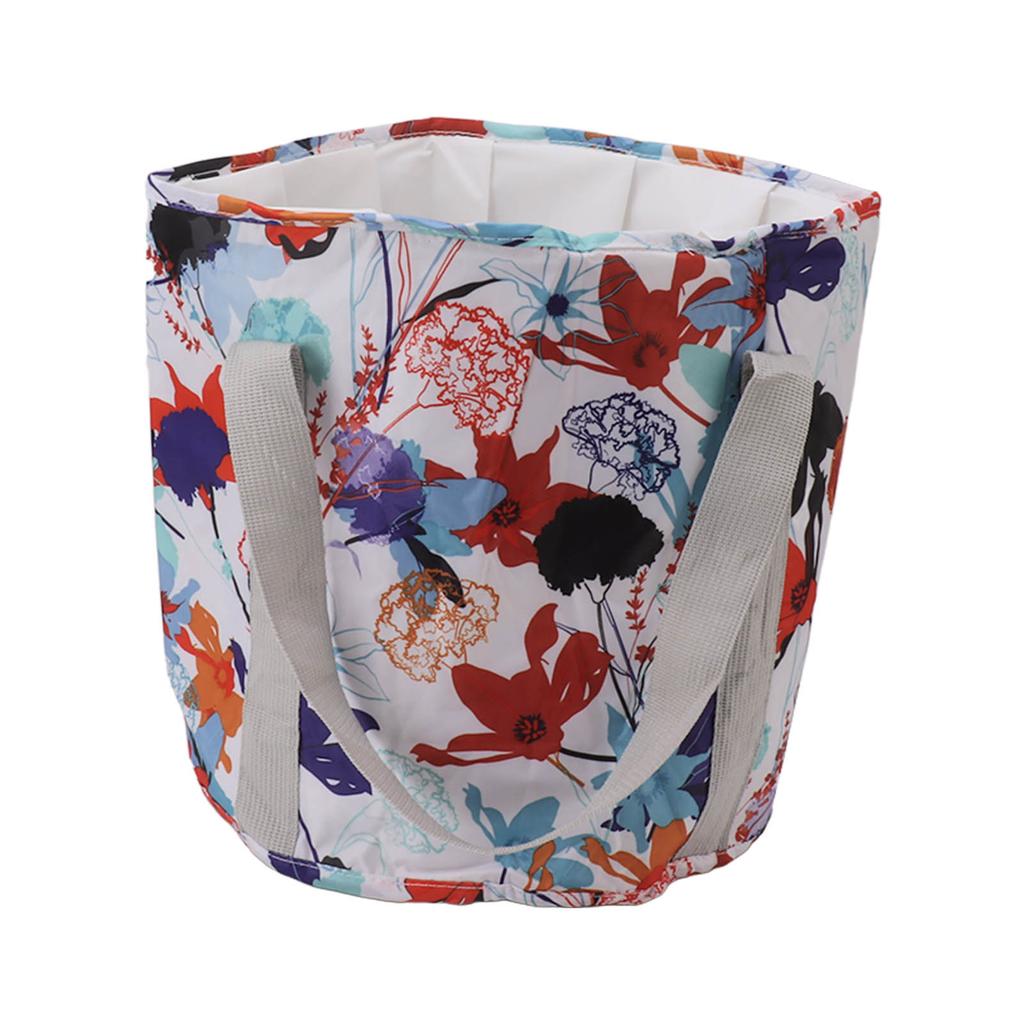 Collapsible Foot Bath Basin PVC Insulated Portable Foot Soaking Bath Tub Water Bucket with Handle for Outdoor Camping