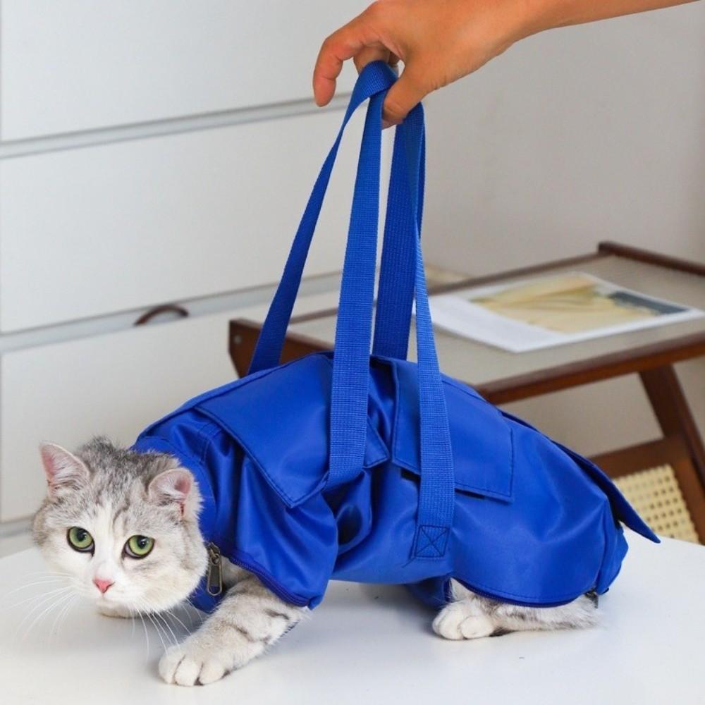 Double Shoulder Pet Travel Bag Breathable Cat Injection Bag Portable Cat Bathing Bag  Pet Supplies