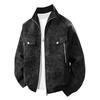 Новая мужская кожаная куртка из ПУ в стиле Гонконга на весну и осень с лацканами, мотоциклетная куртка, кожаная куртка, свободная повседневная куртка, топ