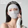 Gobygo 1Pcs Full Face Sunscreen Mask Breathable Uv Protection Ice Silk Cool Feeling Veil Outdoor Forehead Eye Protection Unisex