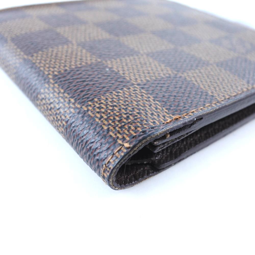 Louis Vuitton Кошелек Marco Bi-Fold N61675 Коричневый холст Damier мужской Б/У