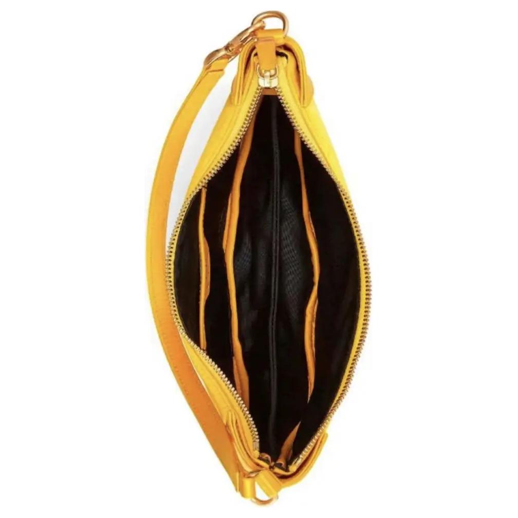 Polo Ralph Lauren Polo ID Signature Brand Logo Zipper Clutch Handbag Fabric And Leather Shoulder Bag Women handbags Yellow WAPOBAG02V20019