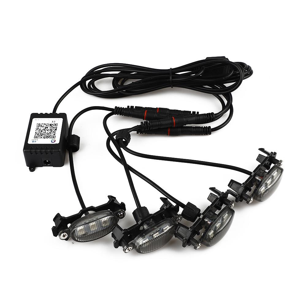 Комплект светодиодных фар для решетки RGB-цвета для Ford F150 F250 F350 для Toyota Универсальные светодиодные фары для передней решетки автомобилей 12 В