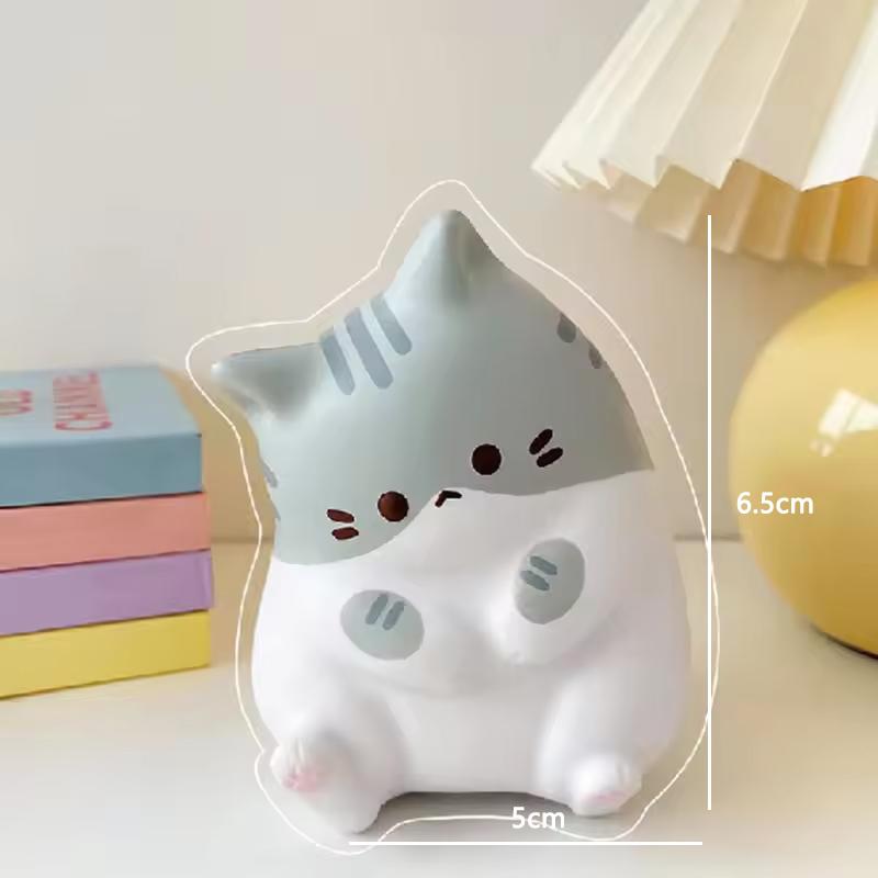 Новые игрушки-антистресс для кошек, сжимаемые, милые мультяшные куклы для снятия напряжения, медленно восстанавливающие форму, домашние настольные украшения, игрушки-антистресс, подарки
