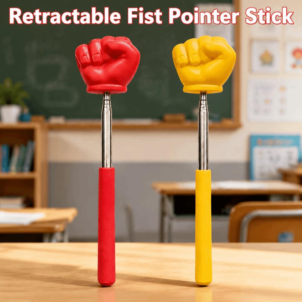 Retractable Teaching Pointer Fist Gesture Teacher Pointer Funny Pointing Wand Interactive Game