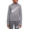 Nike Худи с логотипом Therma-Fit с длинным рукавом для детей Детские топы HF4414-063