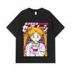 Стиранные футболки 275 г/м² 100% Хлопок Sailor Moon V3 Принт Минако Унисекс Футболка из плотного хлопка