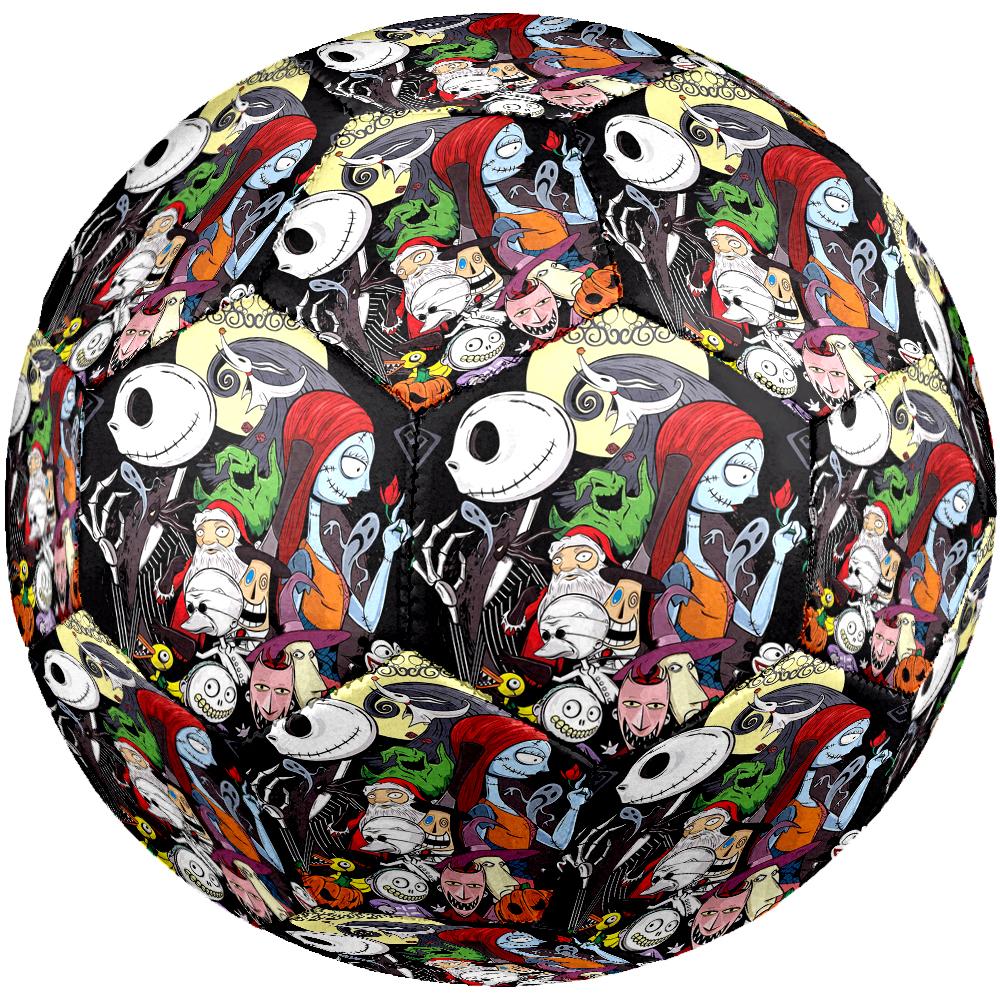 The Nightmare Before Christmas Theme Size 5 Soccer Ball, Suitable for Both Indoor and Outdoor Matches, a Gift Suitable for Everyone.