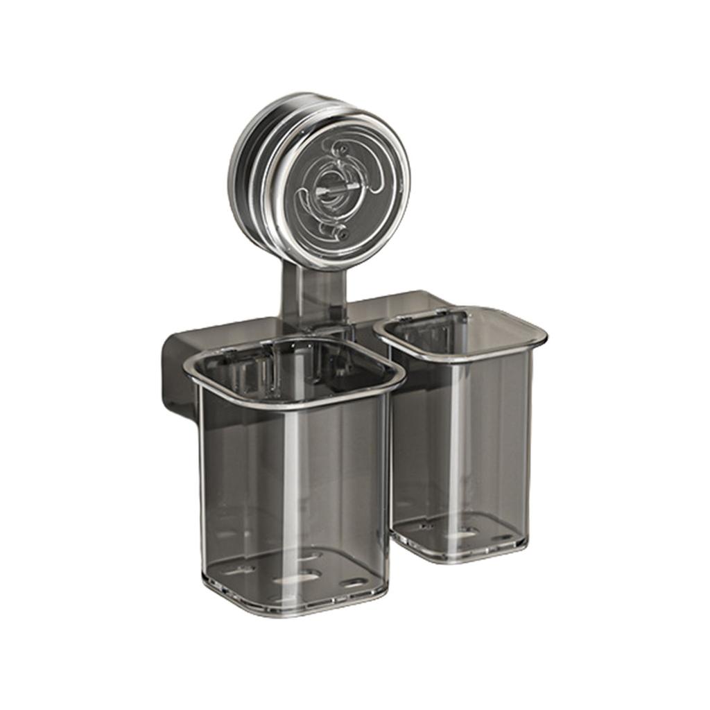 Маленький держатель для зубных щеток на присоске, настенное крепление без сверления, подставка для ванной комнаты для кухни и спальни