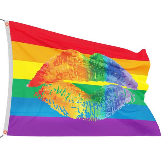 90x150cm Tear-resistant Rainbow Flag Digital Printing Great Large Size LGBT Banner