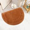 Doormat Semi-Circle Shape Anti-slip Absorbs Moisture And Dirt Wear-resistant Indoor Entrance Door Mat Living Room Kitchen Bathroom Entryway Carpet
