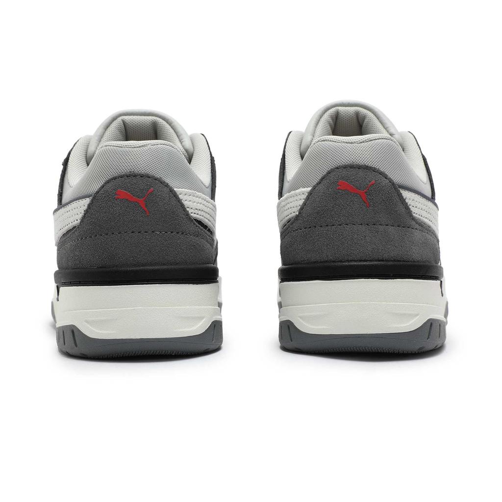 Puma Rebound Fabric Synthetic Leather Comfortable Shock Absorption Low-Top Sneakers Unisex Sneakers Black Gray 400214-03