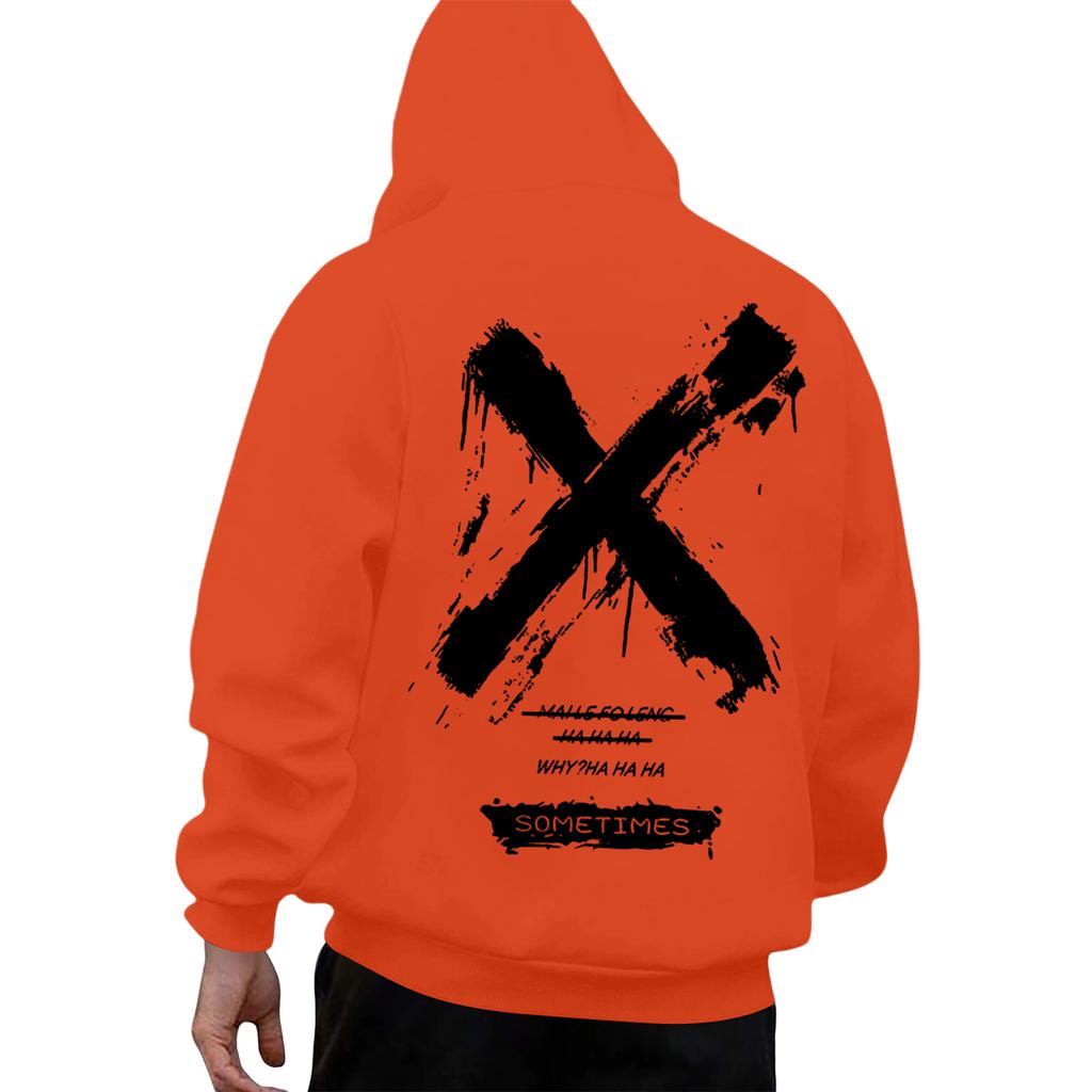 Men's Backprint Hoodie Fashion Hooded Sweatshirt Winter Top Boys Hoodies Fashion