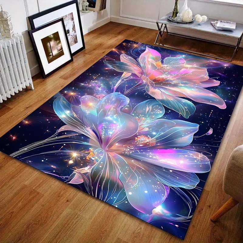 Multiple sizes Fantasy starry flowers Carpet for Living Room Bedroom Sofa Home Decor Rus Non-slip Floor Mat Luxury Gift