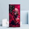 Черный Чехол для Телефона с Аниме Клевером для Samsung Galaxy S24 S25 Edge S26 Ultra S22 S23 Plus S21 + S20 FE Мягкая Задняя Крышка из ТПУ Galaxy