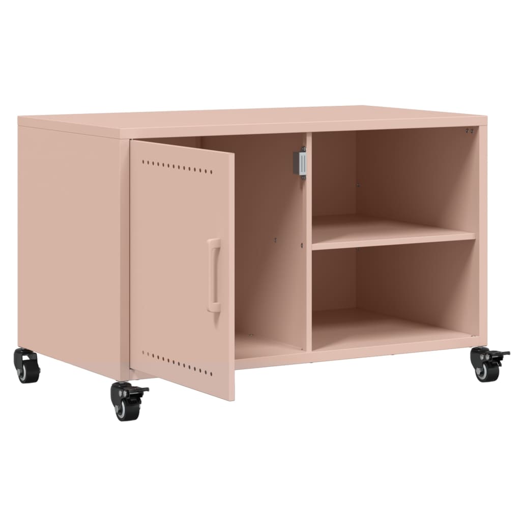 Pink TV Stand 68 x 39 x 43.5 cm Steel