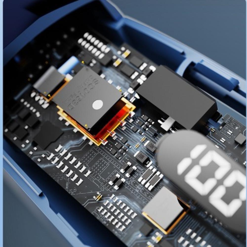 Цифровой дисплей Безлопастной вентилятор на шею Охладитель воздуха USB-перезаряжаемый Вентилятор Охлаждающий инструмент USB Портативный Мини-вентилятор на шею