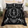 Gothic Duvet Cover Sets For Adults Men Queen King Lightweight Quilt Cover Bohemian Exotic Bedding Set Bedroom Decor No Comforter