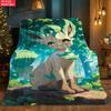 Cute Flannel thin Blanket for Bedrooms,Living Rooms,Sofas Blankets,Offices,Lunch Breaks,Picnics,blankets fluffy