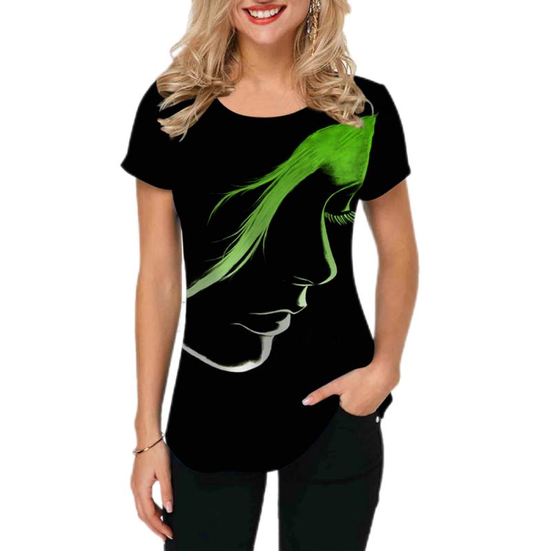 2023 Women T-shirts Abstract Painting Graphic T-shirts Short-Sleeved Tops Fashion Designer Apparle Summer For Ladies Tees New