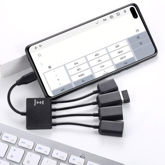 Кабель-адаптер Micro-USB для передачи данных 1 к 4 Type-c к USB кабель-конвертер для мобильного телефона