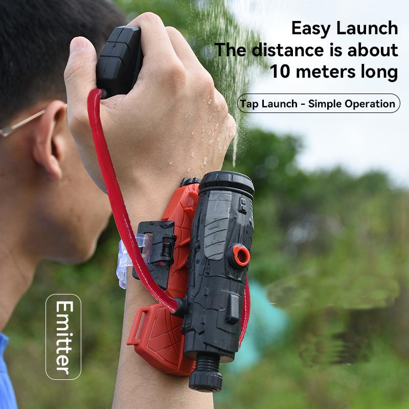 Водяной пистолет-паук, летняя игрушка для стрельбы с запястья, пластиковая с перчатками, для детей, реквизит для косплея, игры