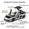 1:24 Lambor V12 Svj63 Миниатюрная Модель Игрушки Литой Сплав Машина Звук Свет Оттяни Назад Двери Открываются Спортивный Автомобиль Рождественский Подарок Для Ребенка