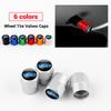 LLX2 4pcs Car Wheel Tire Valve Stem Caps Airtight Cover Tyre Accessories For Ford Focus X 2 3 Mondeo ST Line Fiesta Kuga MK2 MK3 MK4