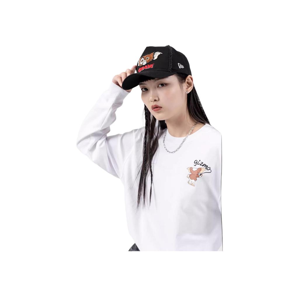New Era SS22 Однотонная толстовка с круглым вырезом, повседневная, с длинным рукавом, унисекс, Белый 12552537