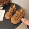 Женские осенние новые весенние Birkenstocks на платформе для увеличения роста маленького мужчины удобные модные универсальные сумка-голова сандалии