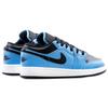 Air Jordan 1 Low GS University Blue Black Детские кроссовки Белые 553560-403