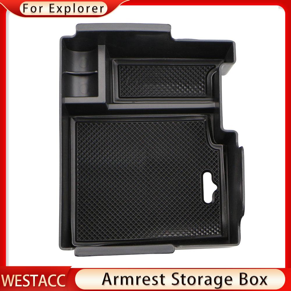 ABS автомобильный подлокотник ящик для хранения ящик-органайзер для Ford Explorer 2011-2017 коврик для перчаток контейнер-органайзер лоток