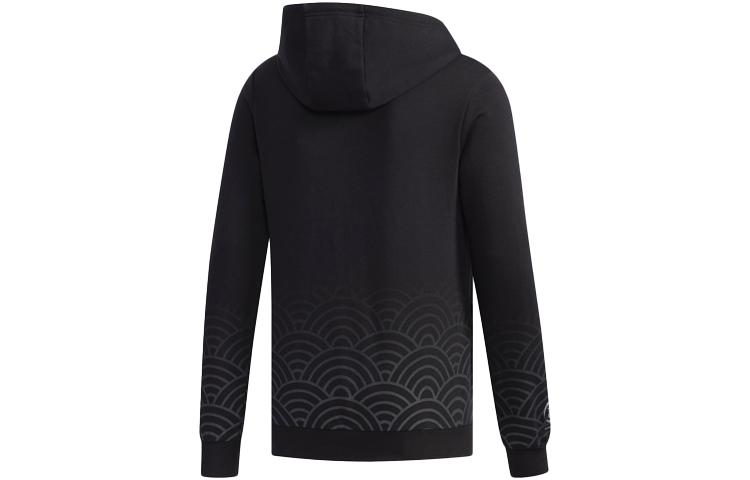 adidas Мужские толстовки Neo Черные с капюшоном Умеренные Поддельная двойка EH6506