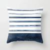 Watercolor Blue Cushion Cover Abstract Marble Geometric Pattern Sofa Pillowcase Bedroom Home Decor Car Office Decorative 45x45cm