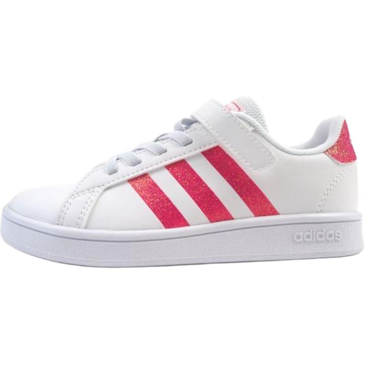 Adidas Neo GRAND COURT Abrasion Resistant Low top Kids' Skateboarding Shoes White Children Aged 3 7 Years Old EG3811