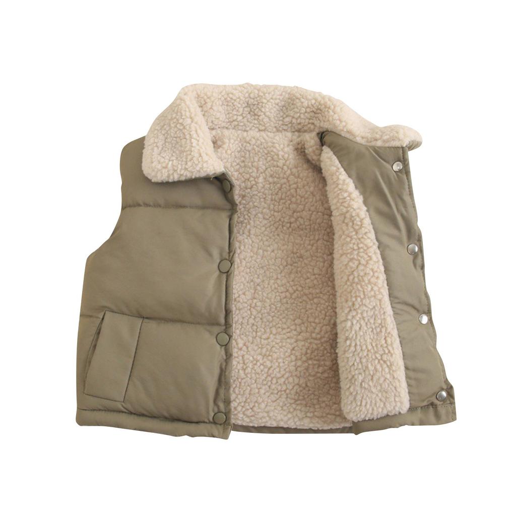 Зимнее пальто для девочек, однотонная шапка, плюс бархатное хлопковое пальто, модное