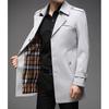 Тренч Quntum AE Ветрозащитный Водоотталкивающий Однотонный Business Casual Клетчатая подкладка Темно-серый 2XL Импорт из Японии Оригинальный