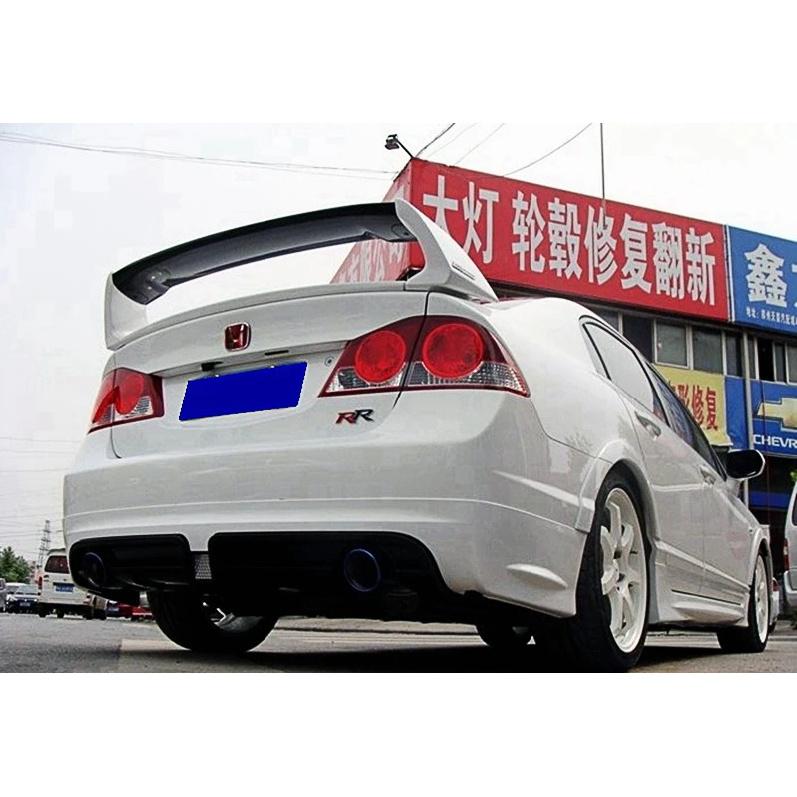 Для Honda Civic 2006-2011 ABS FD2 Спойлер из трех или четырех частей Крышка багажника автомобиля Civic Заднее крыло